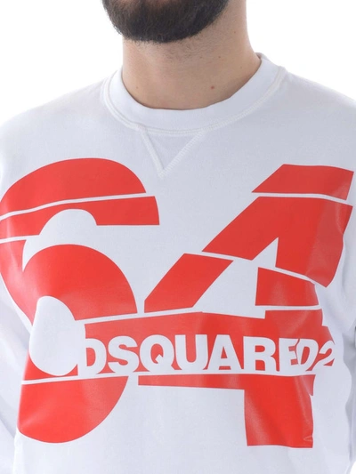 Shop Dsquared2 64  White Sweatshirt