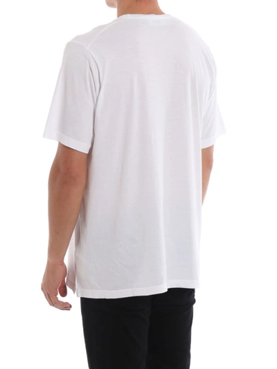 Shop Dsquared2 Graphic Print Cotton T-shirt In White