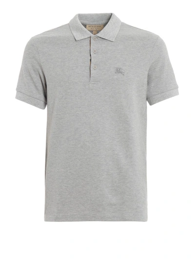 Burberry Hartford Classic Grey Cotton Polo | ModeSens