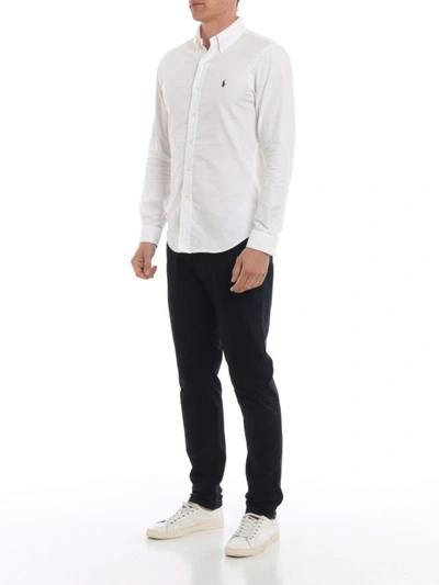 Shop Polo Ralph Lauren Oxford White Cotton Bd Shirt