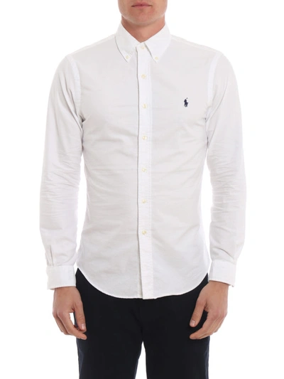 Shop Polo Ralph Lauren Oxford White Cotton Bd Shirt