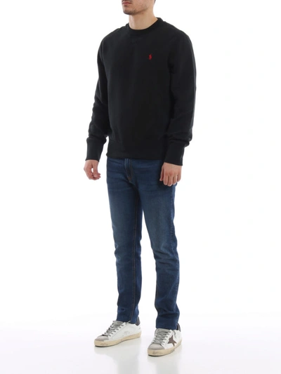Shop Polo Ralph Lauren Black Soft Cotton Blend Classic Sweatshirt