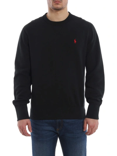 Shop Polo Ralph Lauren Black Soft Cotton Blend Classic Sweatshirt