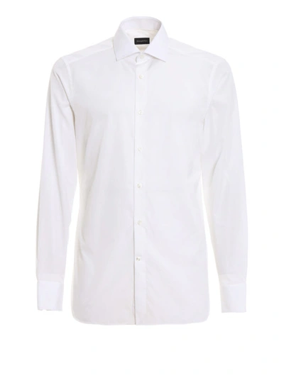 Shop Ermenegildo Zegna White Pure Cotton Shirt