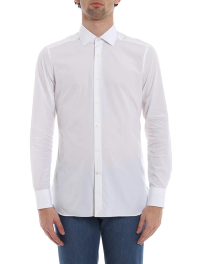 Shop Ermenegildo Zegna White Pure Cotton Shirt