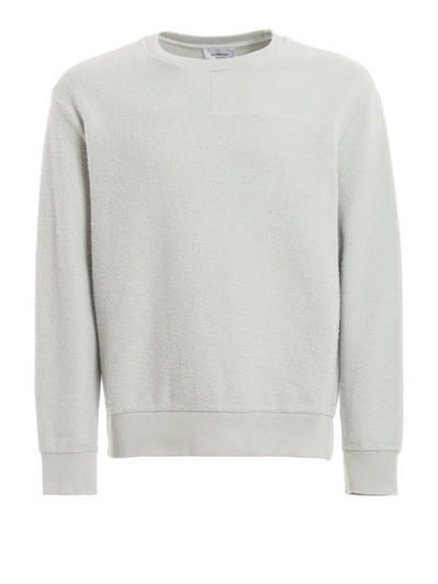 Shop Dondup Cotton Inside-out Sweatshirt In Light Grey