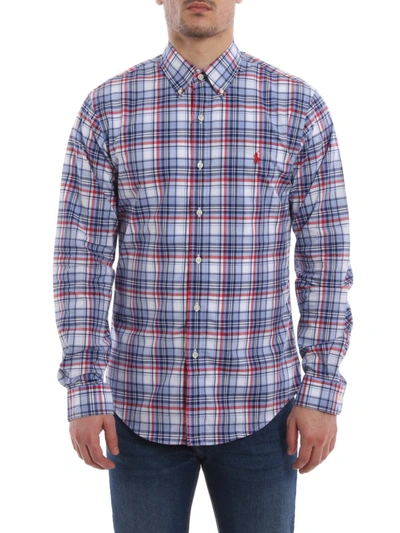 Shop Polo Ralph Lauren Multicolour Check Print Cotton Shirt