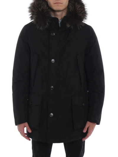 Shop Woolrich Arctic Parka Padded Coat In New Black