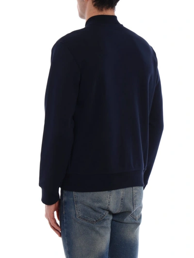 Shop Polo Ralph Lauren Logo Detail Cotton Blend Sweatshirt In Dark Blue