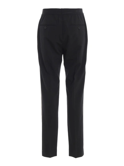 Shop Helmut Lang Techno Wool Pull-on Trousers In Black