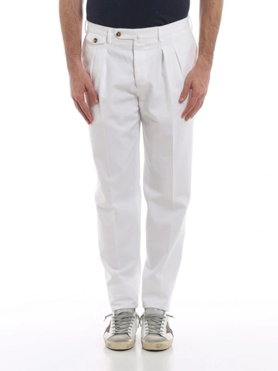 Shop Pt01 The Draper White Cotton Trousers