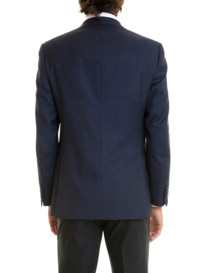 Shop Brioni Brunico Wool Tailored Blazer In Dark Blue