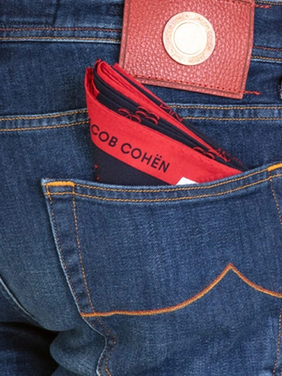 Shop Jacob Cohen Style 622 Stretch Cotton Denim Jeans In Medium Wash