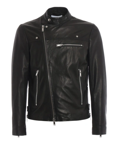 Shop Dondup Black Lambskin Jacket