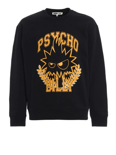 Shop Mcq By Alexander Mcqueen Psycho Billy Black Sweatshirt