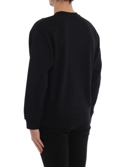 Shop Mcq By Alexander Mcqueen Psycho Billy Black Sweatshirt