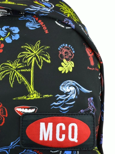 Shop Mcq By Alexander Mcqueen Hawaiian Style Nylon Backpack In Multicolour