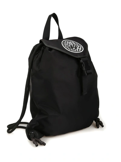 Shop Mcq By Alexander Mcqueen Swallow Patch Nylon Sack Backpack In Black