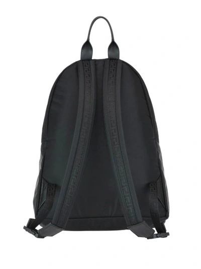 Shop Versace Palazzo Black Nylon Backpack