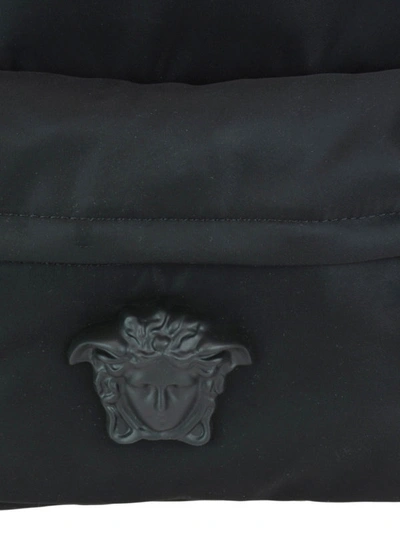 Shop Versace Palazzo Black Nylon Backpack