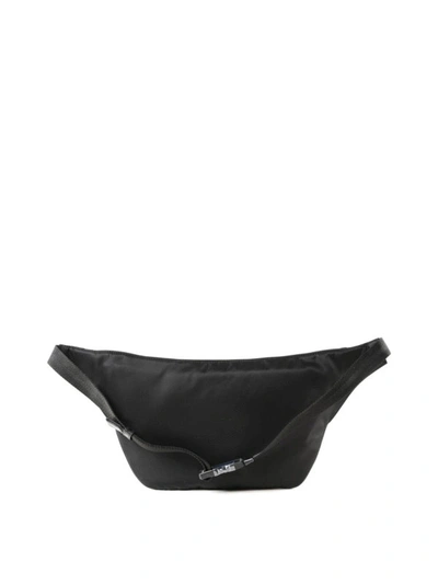 Shop Dolce & Gabbana Black Nylon Logo Belt Bag