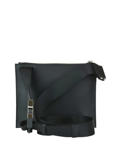 Shop Fendi Ff Logo Leather Bag In Brown