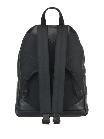 Shop Jimmy Choo Wilmer Maxi Logo Patch Leather Backpack In Black