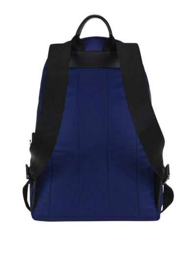 Shop Dolce & Gabbana Logo Lettering Blue Backpack