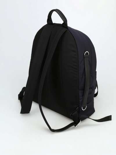 Shop Moncler Pelmo Blue Nylon Backpack