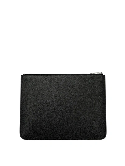 Shop Givenchy Lion Print Coated Canvas Zip Pouch In Black
