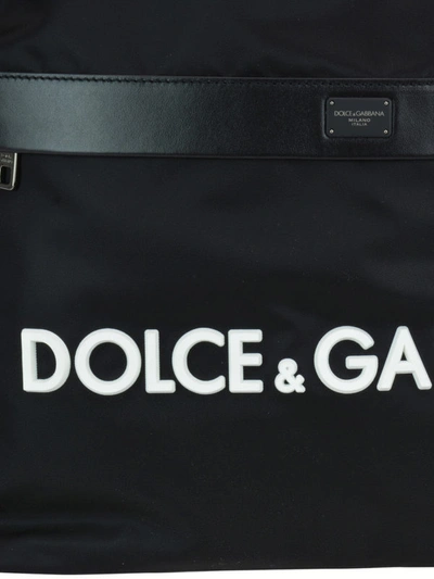 Shop Dolce & Gabbana Street Nylon Sack Pack In Black