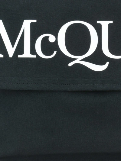 Shop Alexander Mcqueen Messenger Black Shoulder Bag