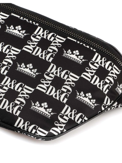 Shop Dolce & Gabbana Street Nylon Belt Bag In Black