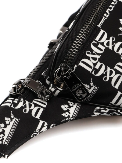 Shop Dolce & Gabbana Street Nylon Belt Bag In Black