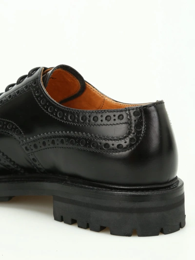 Shop Church's Priscilla Fringed Derby Brogues In Black