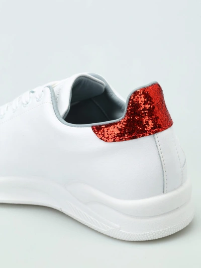 Shop Chiara Ferragni Roger Glitter Stars Sneakers In White