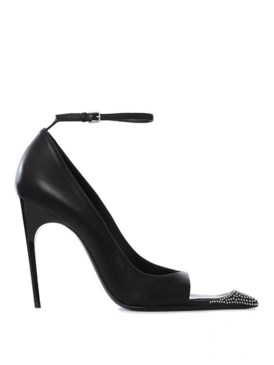 Shop Saint Laurent Palace 105 Pumps In Black