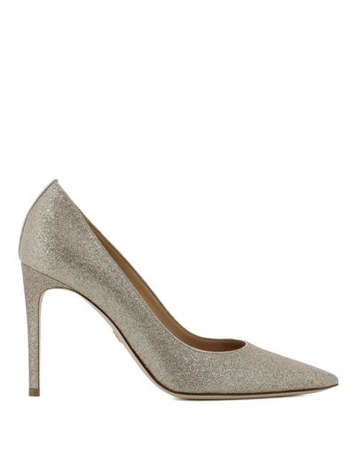 Shop Dsquared2 Basic Powder Glitter Pumps In Gold