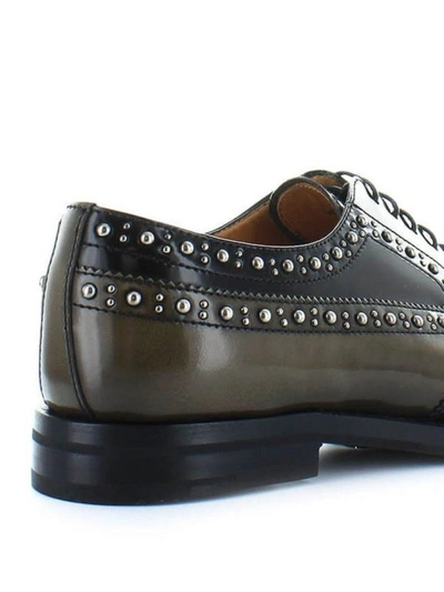 Shop Church's Studded Multicolour Leather Derby Brogues