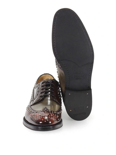 Shop Church's Studded Multicolour Leather Derby Brogues