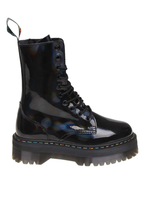 dr martens jadon rainbow patent