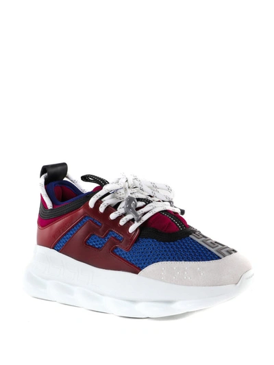 Shop Versace Chain Reaction Sneakers In Multicolour