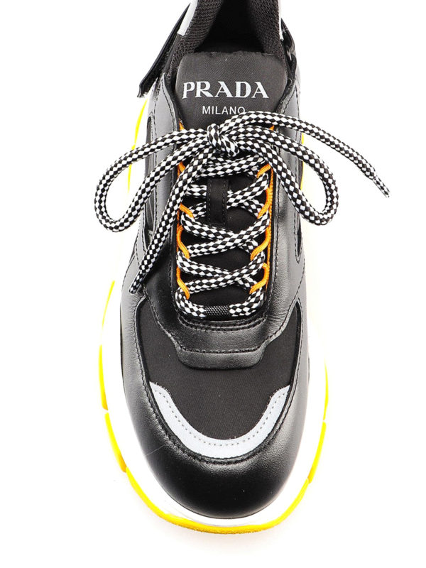 prada platform sole sneakers