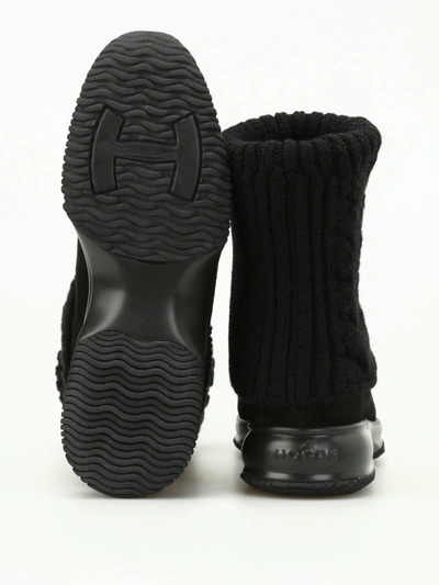 Hogan Black Interactive Boots In Black