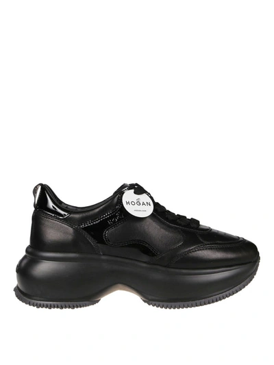 Shop Hogan Maxi I Active Black Sneakers