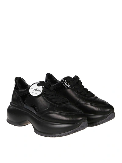Shop Hogan Maxi I Active Black Sneakers