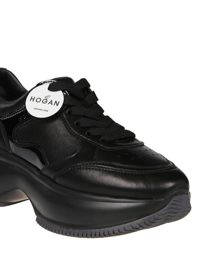 Shop Hogan Maxi I Active Black Sneakers