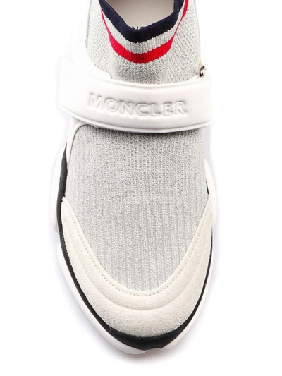 Shop Moncler Baktha Sock Sneakers In White