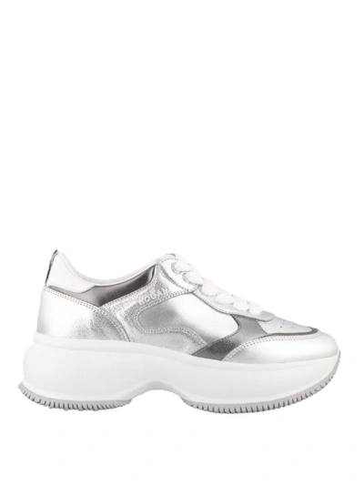 Shop Hogan Maxi I Active Oversized Sneakers In Silver