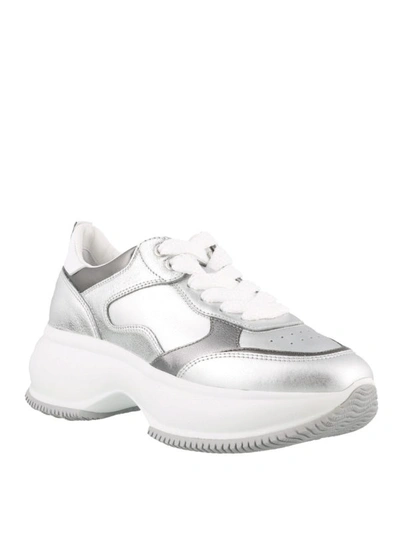 Shop Hogan Maxi I Active Oversized Sneakers In Silver